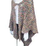 Hand Crafted Crocheted Multicolored Shawl Blue Photo 0