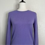 J. Crew 100% Cashmere Purple Crewneck Pull Over Sweater, Sz Small Photo 2