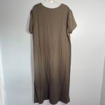 Jenni Kayne  Cypress Caftan Dress Sage Green Size Large 100% Airy Cotton Photo 2