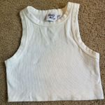 Princess Polly  White High Neck Cropped Tank Top Photo 0