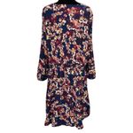 JustFab Navy Floral Smocked Midi Dress Cottagecore Romantic Boho Style 3X Photo 1