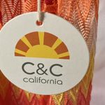 C&C California C & C California: Sheer red/orange/yellow beach coverup with pockets- M Photo 2