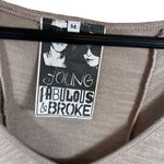 Young Fabulous and Broke  Ombré Asymmetrical  V-neck Sweater Photo 6