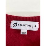 Peloton Small Top Sweatshirt Spell Out Logo Graphic Long Line Hi Lo Long Sleeve Photo 2
