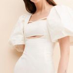 4SI3NNA Revolve Women’s Ulma Puff Sleeve Square Neckline Cotton White Mini Dress Photo 12