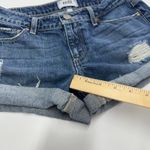 Paige Shorts Womens Size 26 Blue Jimmy Jimmy Denim Distressed Cuffed Jean Photo 7