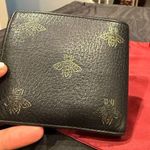 GUCCI Animalier Bee Star Bifold Compact Wallet Black Photo 0