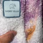 Ivory Ella  Purple and White Sherpa Jacket Photo 7
