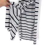 Three Dots Striped Maxi Dress White Navy XS Photo 4