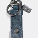 Coach  navy key fob valet key chain EUC (or never used)
$160 Photo 0