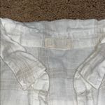 CP Shades Teton Linen Tunic Dress Patch Pockets Long Sleeve V Neckline White S Photo 8