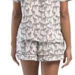 Isaac Mizrahi 🦋  White Black Zebra Pajama Shorts Comfy Casual Large Photo 4