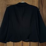 Josephine Chaus  2 Button Blazer Sport Coat Womens 12 Black Shoulder Pads Photo 3