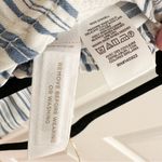 Loft NEW Emory Wide Leg Pants Blue White Stripe Cropped Ankle Coastal sz Medium Photo 7