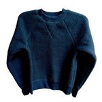 Everlane Evelane The ReNew Fleece Raglan Sweatshirt Dark Navy Size XSmall Photo 8