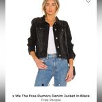 We The Free  Black Denim Jacket Photo 2