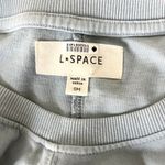 l*space L* Drew Midi Dress in Light Blue Twist Front Size Small Photo 4