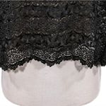 Boutique Sharon Kahala HI Lace Design Shrug EUC $229 Size XL WF140 Black Photo 8