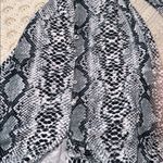 fab'rik  High Low Snake Print Dress in Black and Gray size small Photo 3