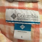 Columbia  Button Down Shirt Women’s Small Orange Plaid Western Cowgirl Fall Photo 3