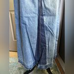 Lucky Brand Vintage 2001 distressed contrast button fly denim maxi skirt, size 8 Photo 4