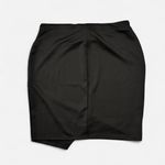 Bisou Bisou NWT 1X Black  Asymmetrical pencil stretch skirt Photo 1