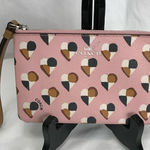 Coach Checker Heart Print Wristlet EUC Photo 0