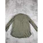 Club Beymen Linen Button Down Shirt Long Sleeve Olive Green Tunic XS Minimalist Photo 5