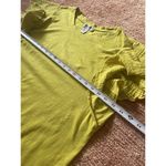 Nine West Jeans Yellow Flutter Sleeve Top Women’s XL 100% Cotton Photo 2