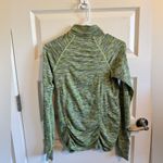 Athleta  Fast Track Quarter Zip Lime Green Pullover Photo 7