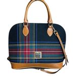 Dooney & Bourke Zip Zip Tartan Plaid Satchel Photo 0