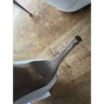 Burberry  Italy White Leather Peep Toe Slouch Booties Stiletto Heels Photo 13