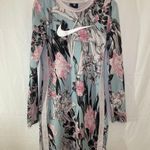 Nike  Hyper Femme Floral Print Dress - Womens Size M - White and Blue Photo 1