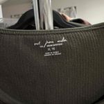 Urban Outfitters Out From Under Womens Olive Green Short Sleeve Ribbed Fitted‎ Crop Top XL NWT Photo 5