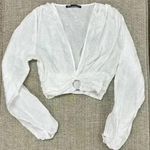 ZARA White Draped Ring Top Photo 0