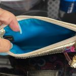 Coach  Poppy Rare Vibrant Colors and Gold metallic wristlet Photo 2