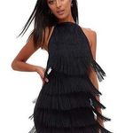 Amazon Black Fringe Dress and Headband Photo 0