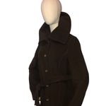 Coach Single Breasted Brown Wool Belted Fully Lined Coat Sz Med Photo 8