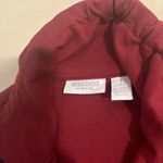 Chico's Weekends By 1 Long Sleeve Zip Jacket Pockets Black Trim Red High Neck Photo 8