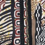 Vintage 80’s Giancarlo Ferrari Black Tan Animal Geometric Print Zip Up Jacket L Size L Photo 9