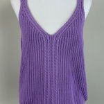 Elan NWT  Crochet Lavender Knit Top Size Medium‎ Photo 0