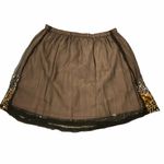 Umgee  brown miniskirt silver gold sequins‎ small Photo 5