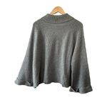 Leith  Gray Dolman Ribbed Turtleneck Sweater Women's Size XS Photo 1