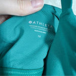 Athleta NWT Green Teal Elation V Neck Longline Bra Photo 4