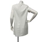 ZARA Womens Small Reptile Textured White Summer Shift Dress short sleeve Photo 3