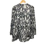 Anthropologie  Maeve Animal Print Sheer Ruffle Long Sleeve Mini Dress Size XXS Photo 8