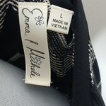 Emma & Michele black and white abstract quarter sleeve midi dress size large Photo 9