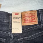 Levi's  Women's High Waisted Black Denim Shorts Photo 2