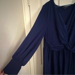Eloquii Navy Pleated Dress |  Photo 3