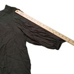 Preswick & Moore  Rayon Size Large L Dark Green Flowy Button Blouse Whimsy Goth Photo 3